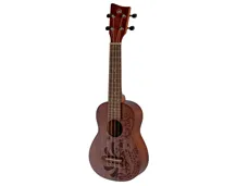 Ukulele Soprano VGS/GEWA Manoa Kaleo Tattoo KT-SO-NIPPON com Saco