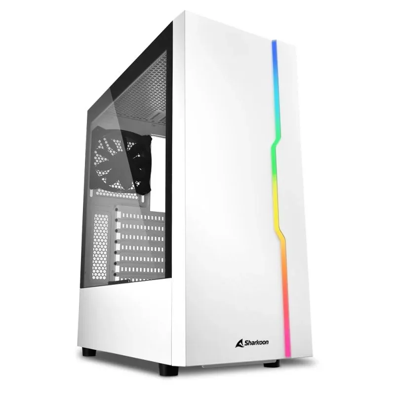 Sharkoon RGB Slider ATX Vidro Temperado USB 3.0 ARGB Branca