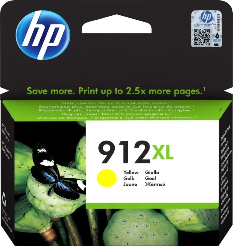 HP TINTEIRO ALTO RENDIMENTO AMARELO 912XL