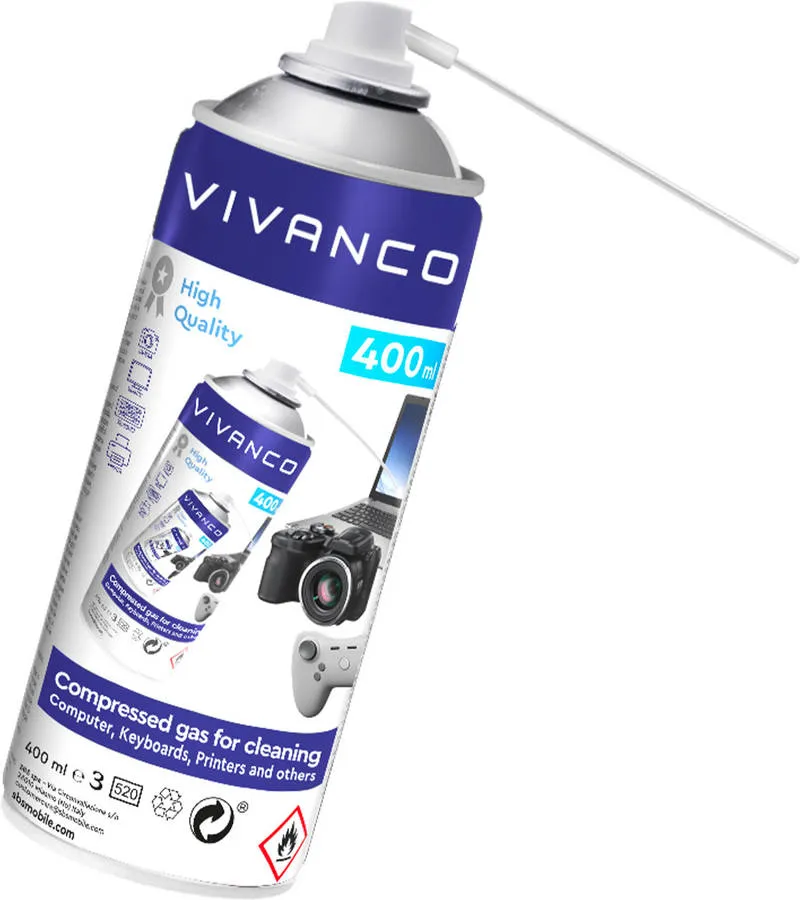 Kit Lata Gás Limpeza VIVANCO 2x 400 ml