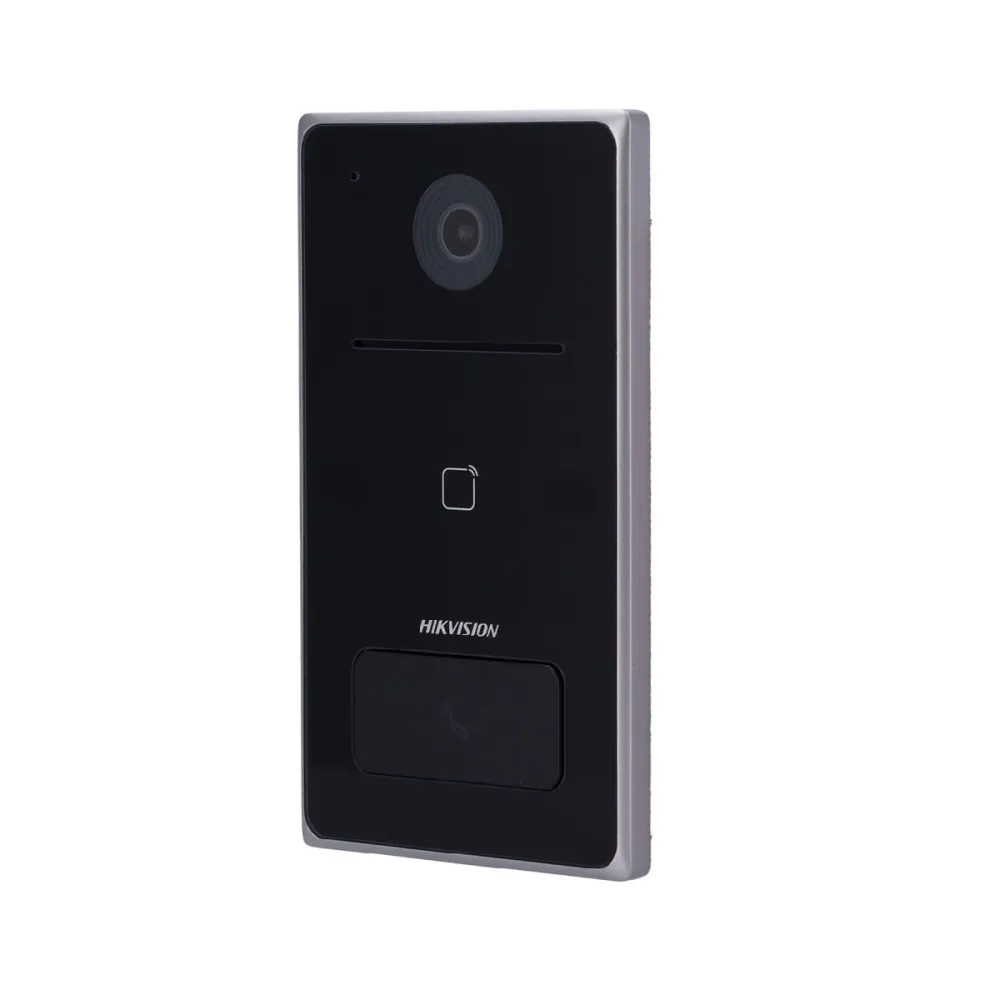 Video Porteiro IP Hikvision 2MP WiFi Cartão MF PoE IP65 - DS-KV6133-WME1/Surface