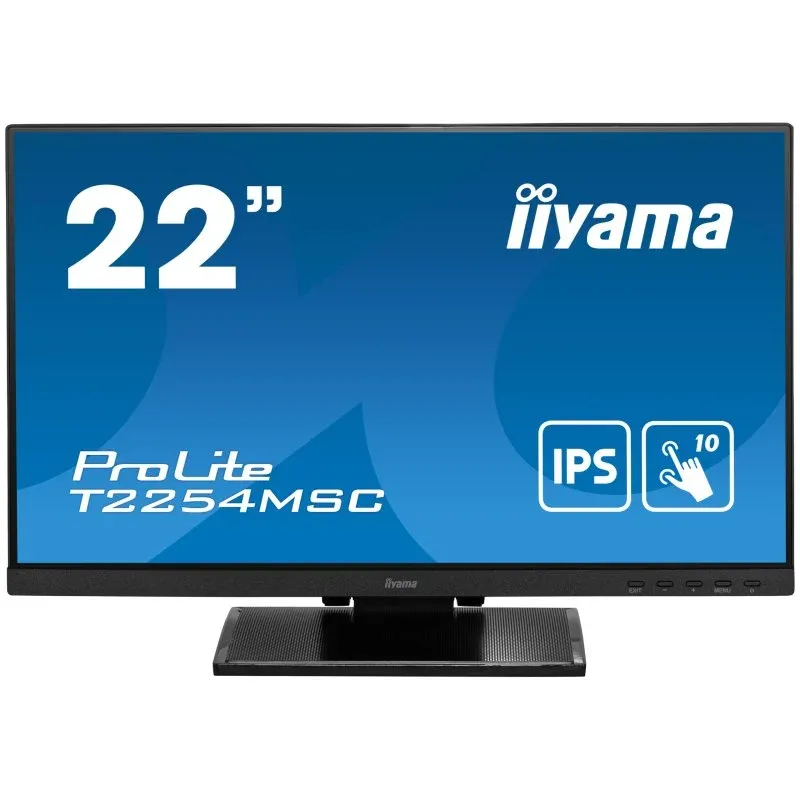 Monitor iiyama T2254MSC-B1AG 21.5" LCD IPS FullHD 75Hz Alto-falantes Touchscreen