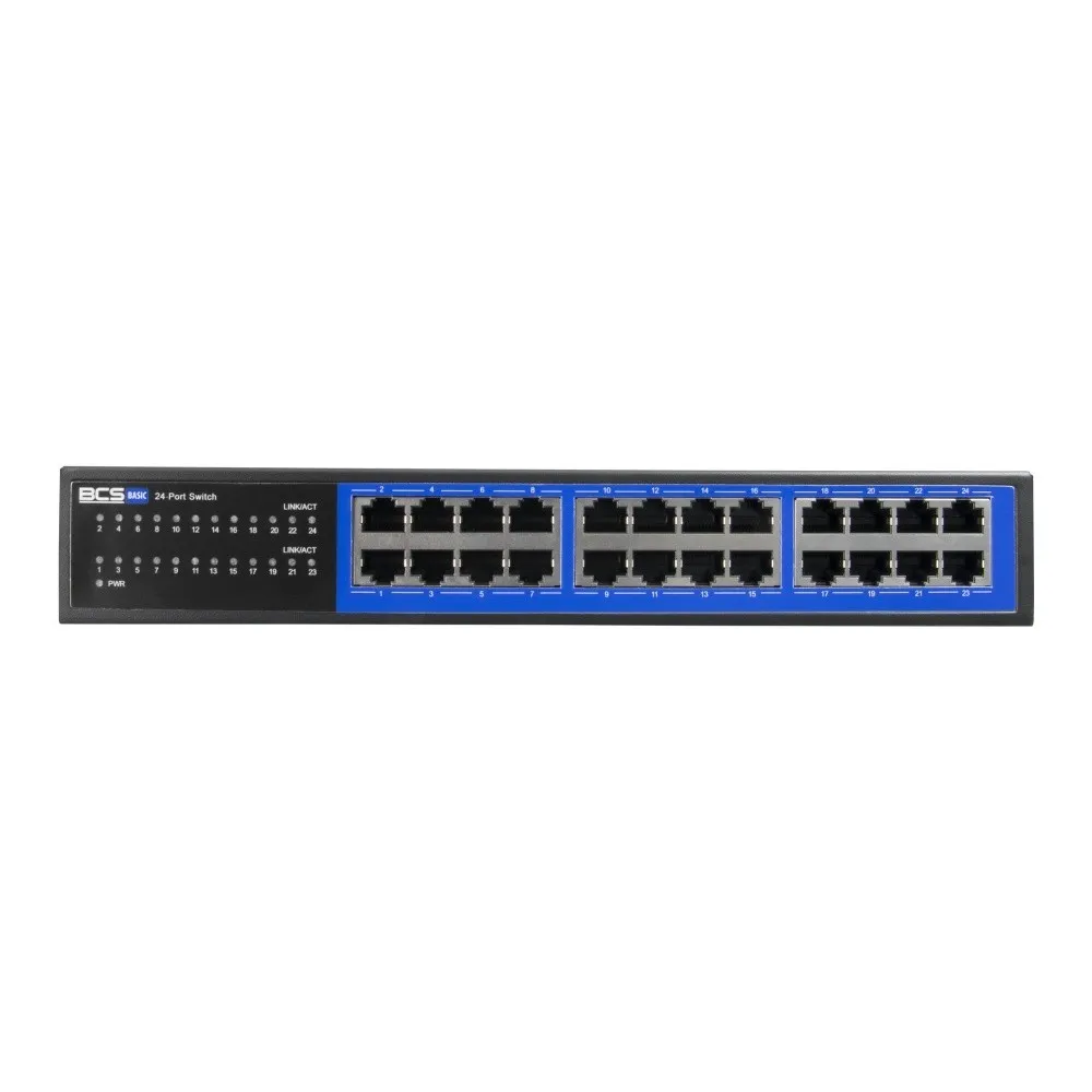 BCS BCS-B-S24G Switch Gigabit de 24 Portas RJ45 1Gbps BCS-B-S24G