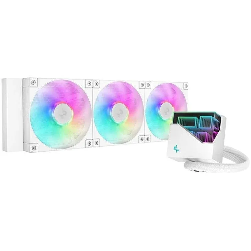 Refrigeração Líquida Deepcool LT360 White ARGB 360mm 3 Ventoinhas