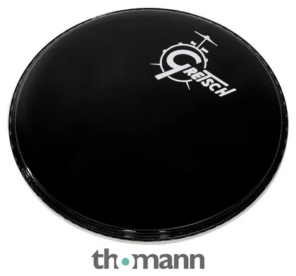 Gretsch Drums 18" Bass Drum Head Black /Logo