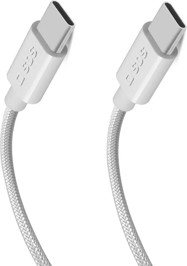 Cabo SBS de Carregamento e Dados (USB-C 3.2 - Compatível com Power Delivery - 100 W - Cinzento)