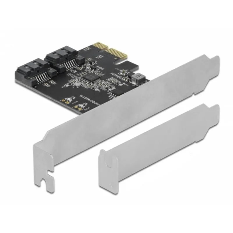 Tarjeta de Rede DeLock 90431 PCI Express SATA 6 Gbps 2 Portas Hot Swap