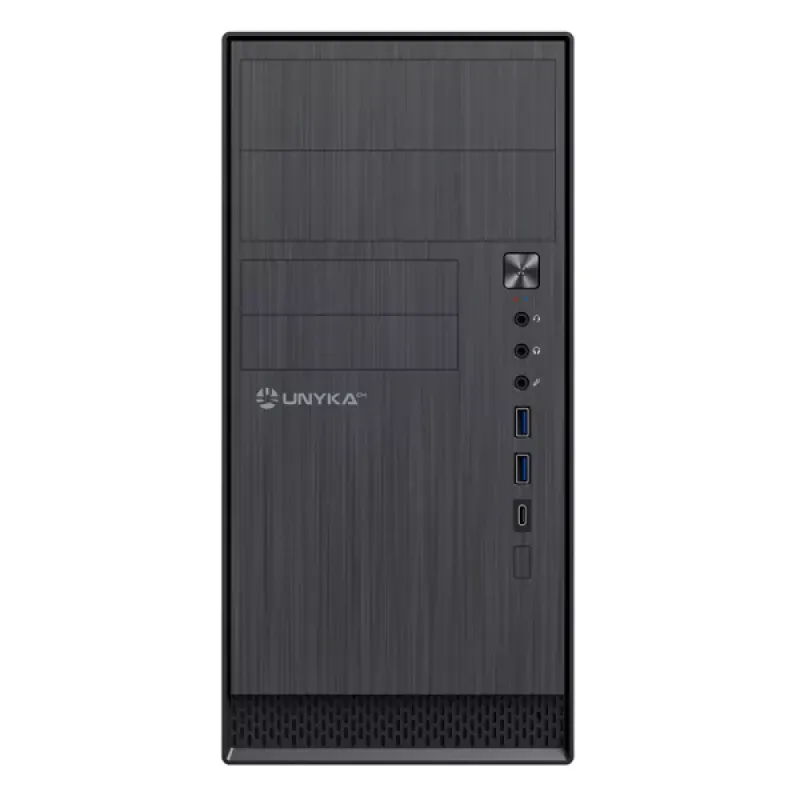 UNYKA CAIXA AERO C12 MATX USB 3.0 USB TYPE C BLACK