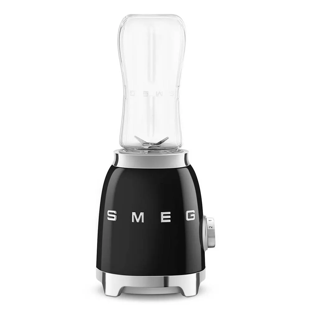 Mini Liquidificador Smeg PBF01BLEU Anni 50 0.6 Litros 300W 22000RPM Preto Polido