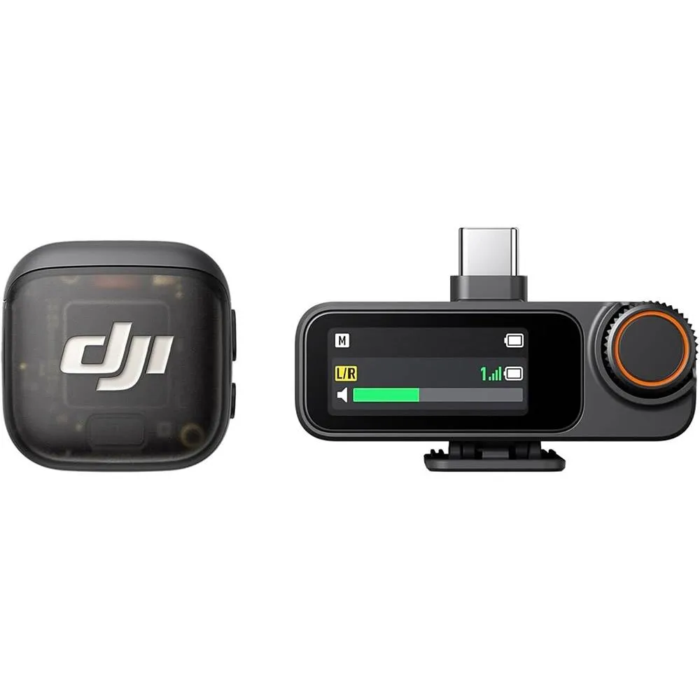 Microfone de Lapela DJI Mic 3 (1 TX + 1RX) Bluetooth Preto