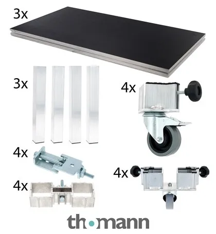 Stairville Tour Stage Drum Riser 3x2 60cm