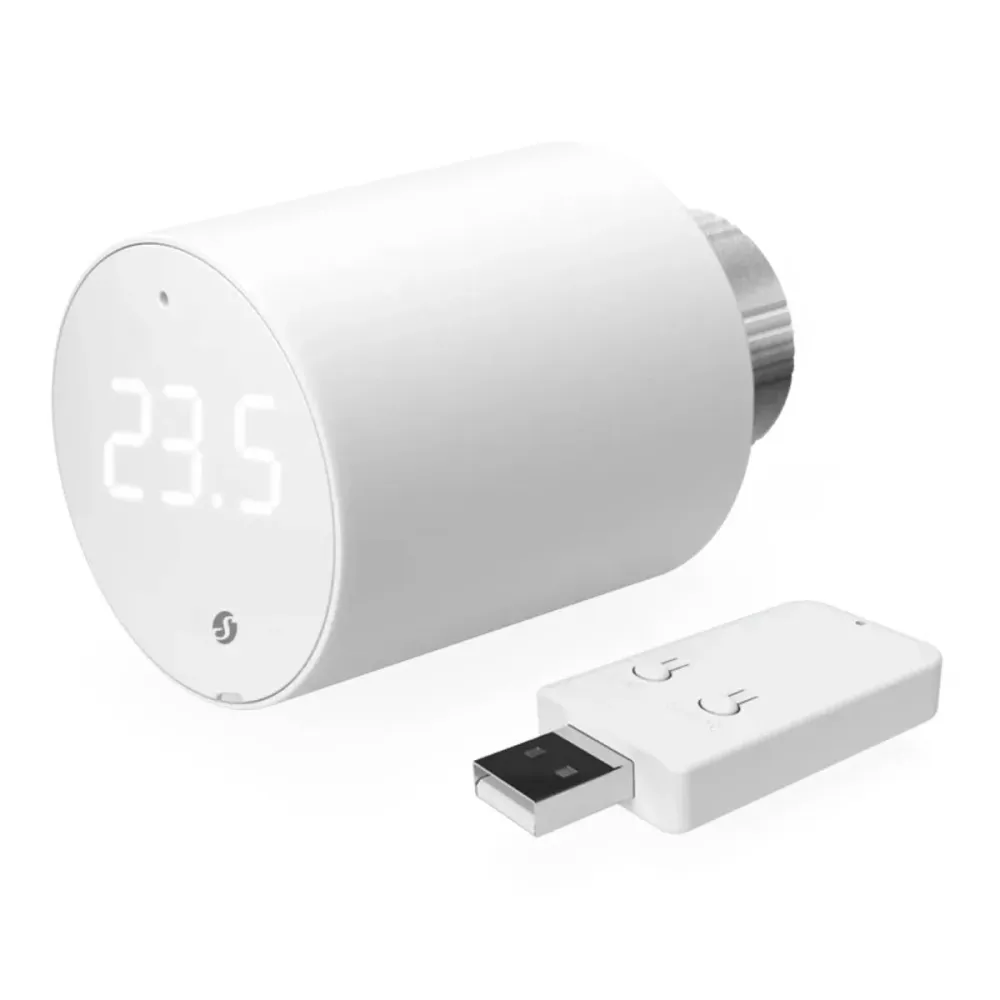 Válvula Termostática Shelly BLU TRV Bluetooth + Gateway Gen3 Branca