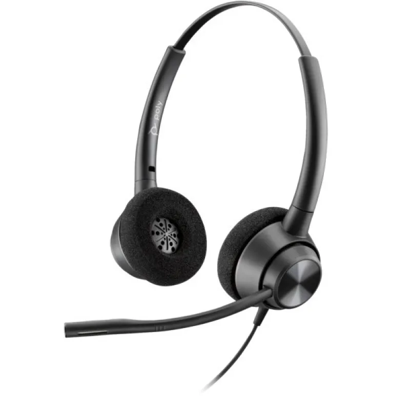 Poly EncorePro 320 Stereo USB Headset com Microfone Preto