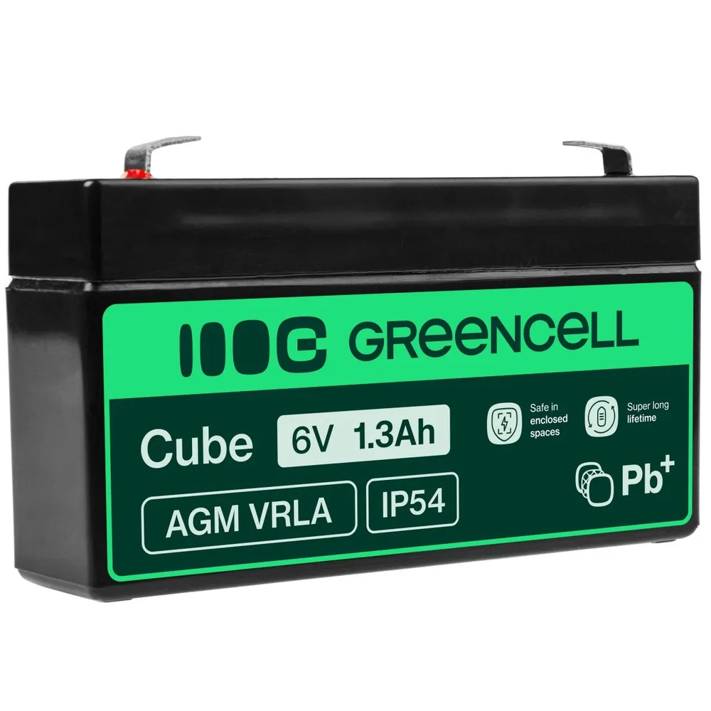 Green Cell AGM13 UPS battery Sealed Lead Acid (VRLA) 6 V 1.3 Ah AGM13