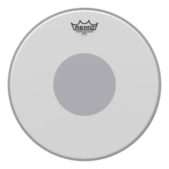 Remo 14" Controlled Sound Coated Black Dot