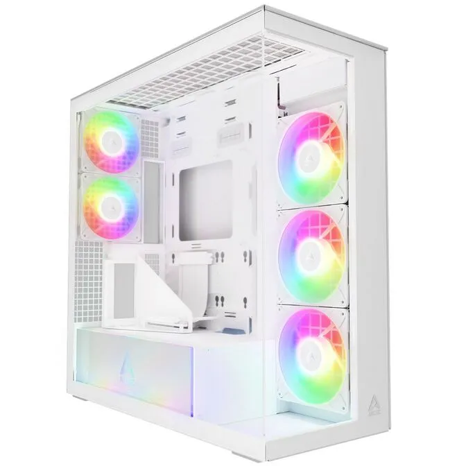 Caixa E-ATX Arctic Xtender VG ARGB Vidro Temperado Branco