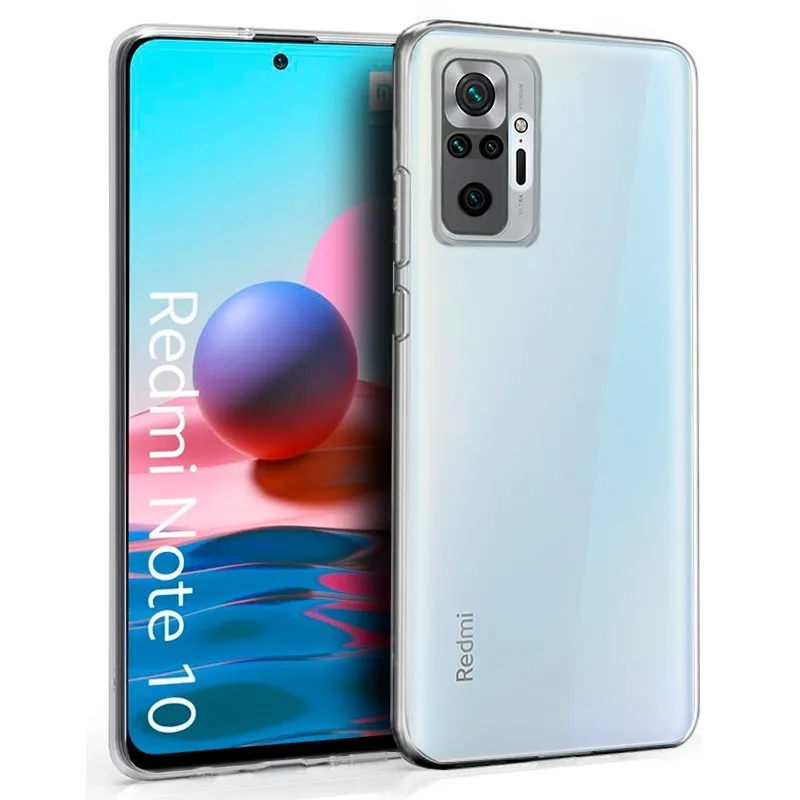Cool Capa Transparente de Silicone para Xiaomi Redmi Note 10/Note 10s