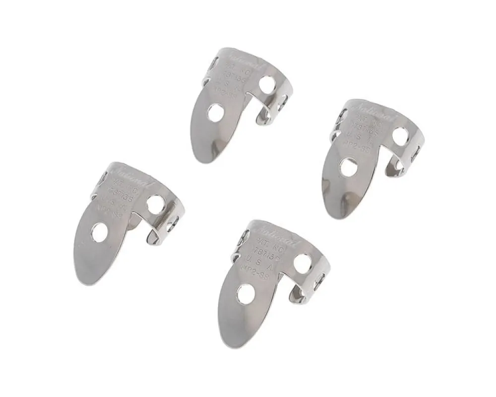 Daddario NP2SS-04 National Stainless Steel Finger Picks - 4-Pack