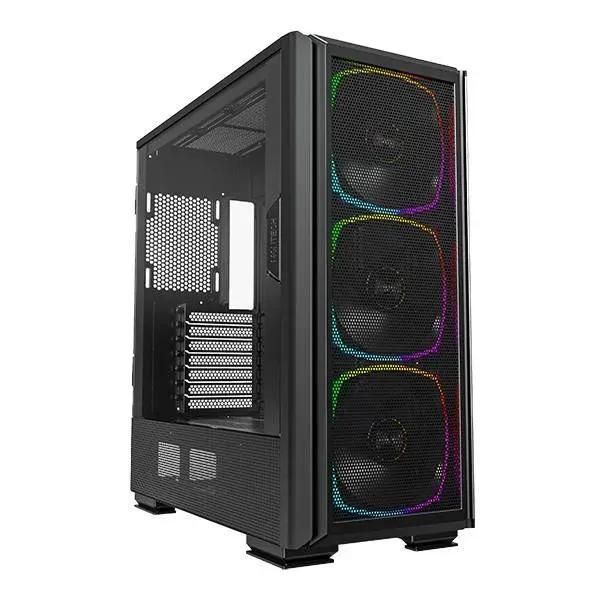 Caixa de Computador Montech Sky TWO GX Caixa E-ATX com 3x Ventoinhas 140mm, Janela, Mesh e USB-C Preta