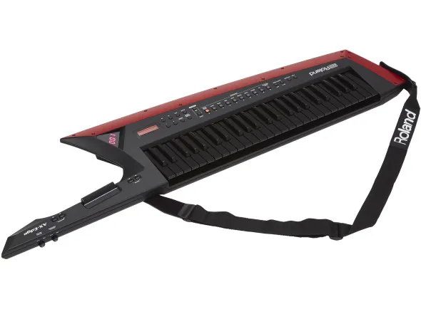 Roland AX-EDGE BLACK KEYTAR Sintetizador + 49 teclas + 500 sons + 2 Visores