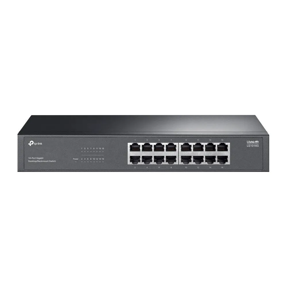 Switch de Rede TP-Link LS1016G 16 Portas Gigabit UnManaged Desktop/Rackmount