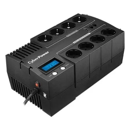SAI CyberPower BR1000ELCD UPS Linha Interativa 1000VA 600W LCD com 8 Saídas Schuko