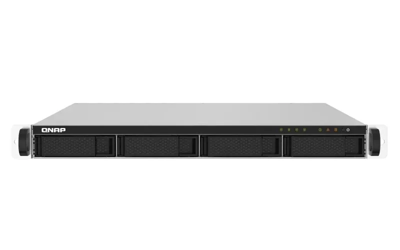 QNAP TS-432PXU-RP - Servidor NAS - 4 baias - montável em bastidor - SATA 6Gb/s - RAID (expansão de disco rígido) 0, 1, 5, 6, 10, JBOD - RAM 2 GB - Gigabit Ethernet / 2.5 Gigabit Ethernet / 10 Gigabit Ethernet - iSCSI assistência - 1U