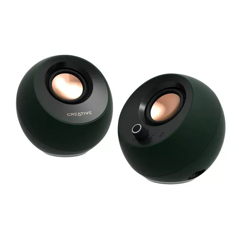 CREATIVE COLUNAS PEBBLE PRO 2.0 USB-C & BLUETOOTH 5.3 RGB BLACK