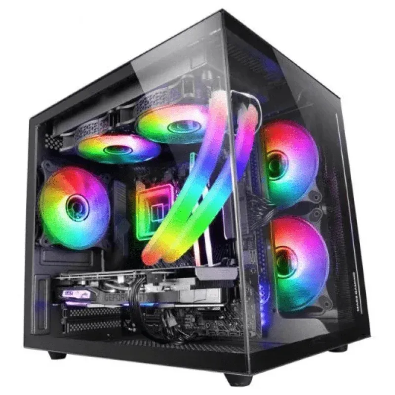 Caixa Mars Gaming MC-VIEW MICRO-ATX Vidro Temperado USB 3.0 Preta
