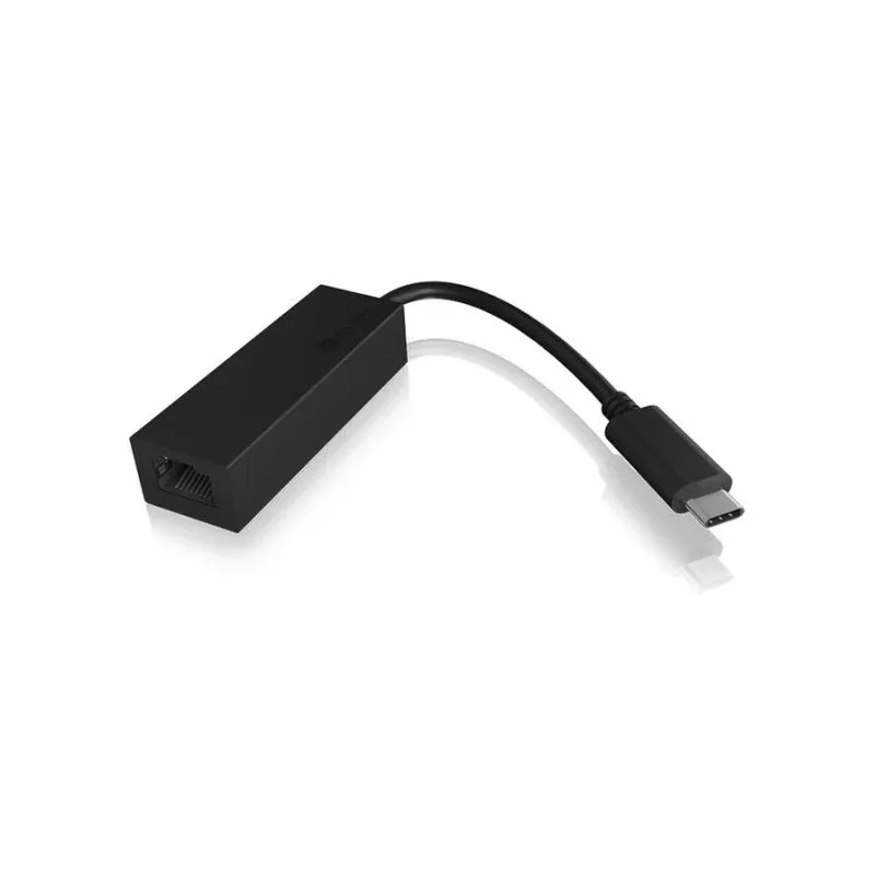 Tarjeta de Red ICY BOX IB-LAN100-C3 USB Type-C 1000 Mbit/s Preto