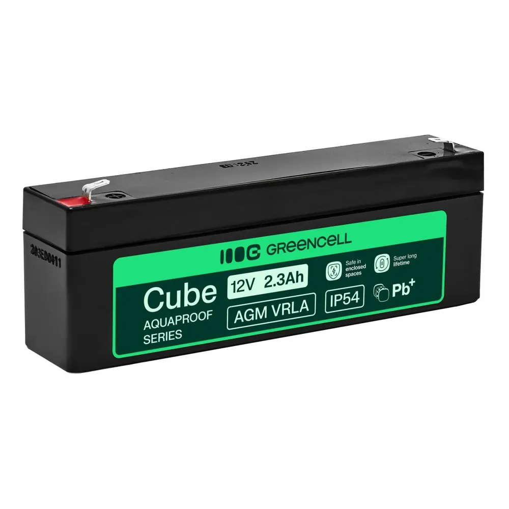 Bateria Green Cell AGM VRLA 12V 2.5Ah sem manutenção AGM12V2-3AH-H