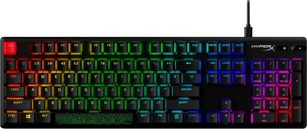 Teclado mecânico HyperX Alloy Origins RGB - Interruptores 639N4AA#ABA