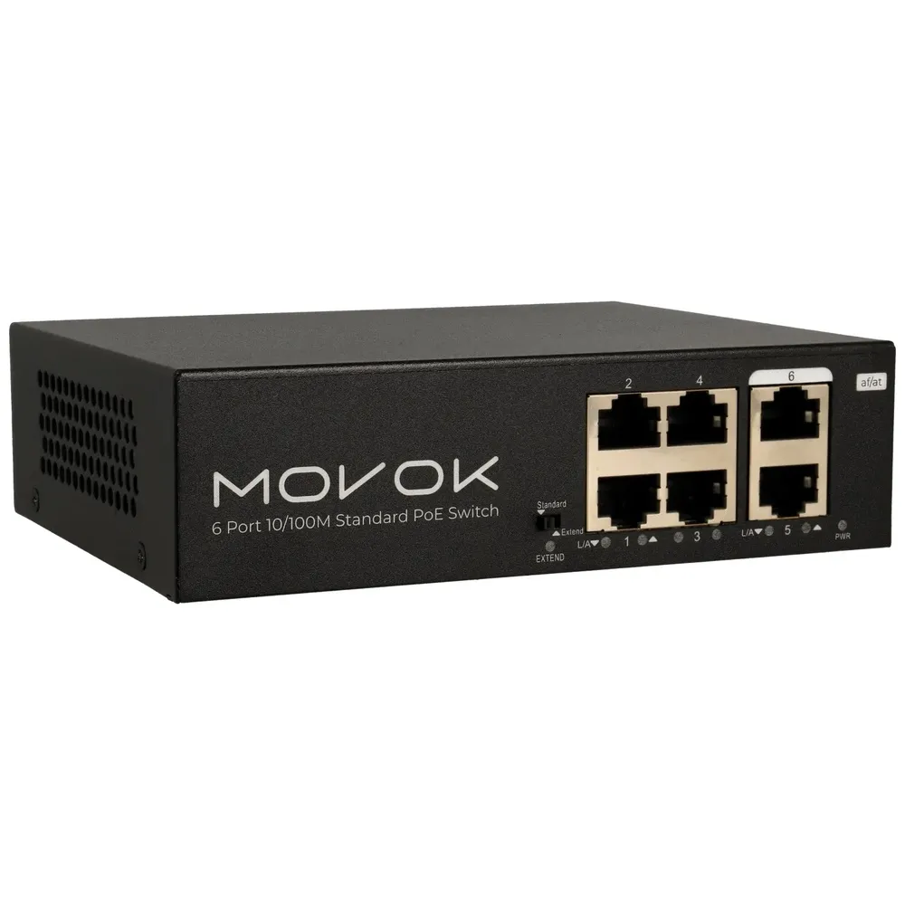 Switch 6 Portas Com 4 Portas Poe – Vk-Switch-0604Poe-65