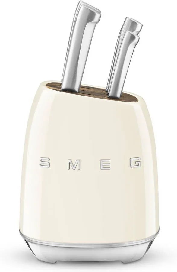 Bloco de Facas SMEG Anni 50 KBSF02CR (6 Unidades - Creme)