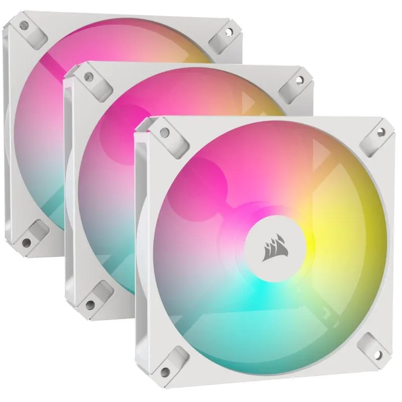 Ventoinha 120mm Corsair iCUE AR120 Digital RGB Brancas (Pack 3)