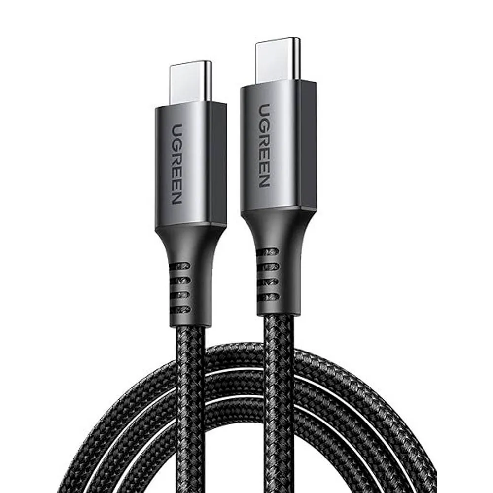 Cabo USB-C UGREEN US567 PD 60W Fast Charging 1m (100cm) Preto