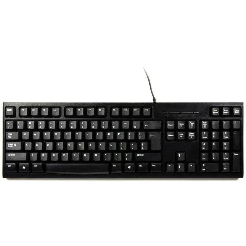 Teclado Port Designs 900753 AZERTY Francês USB Preto completo