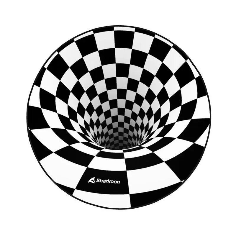 Tapis de proteção Sharkoon SKILLER SFM12 3D Vortex Preto/Branco 1200x1200 mm