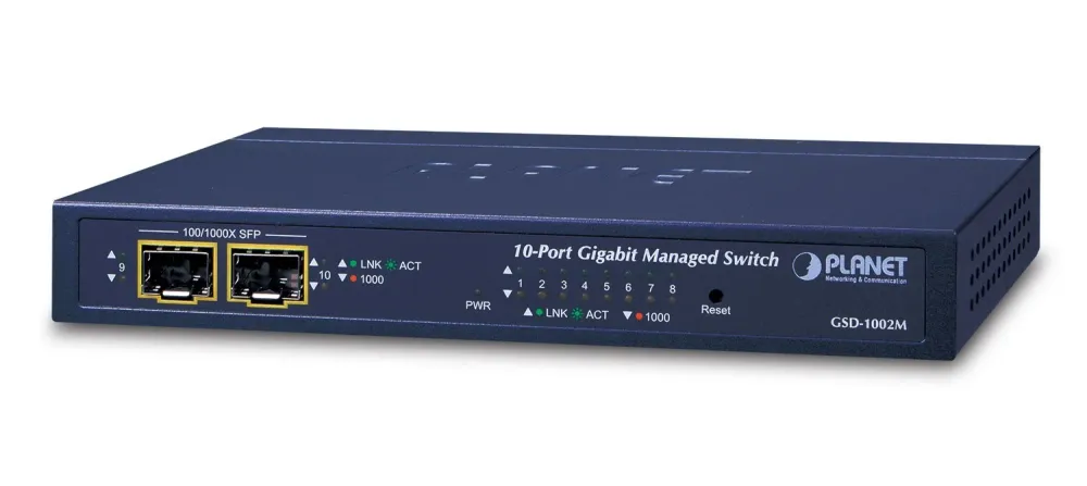 PLANET GSD-1002M network switch Managed L2/L4 Gigabit GSD-1002M