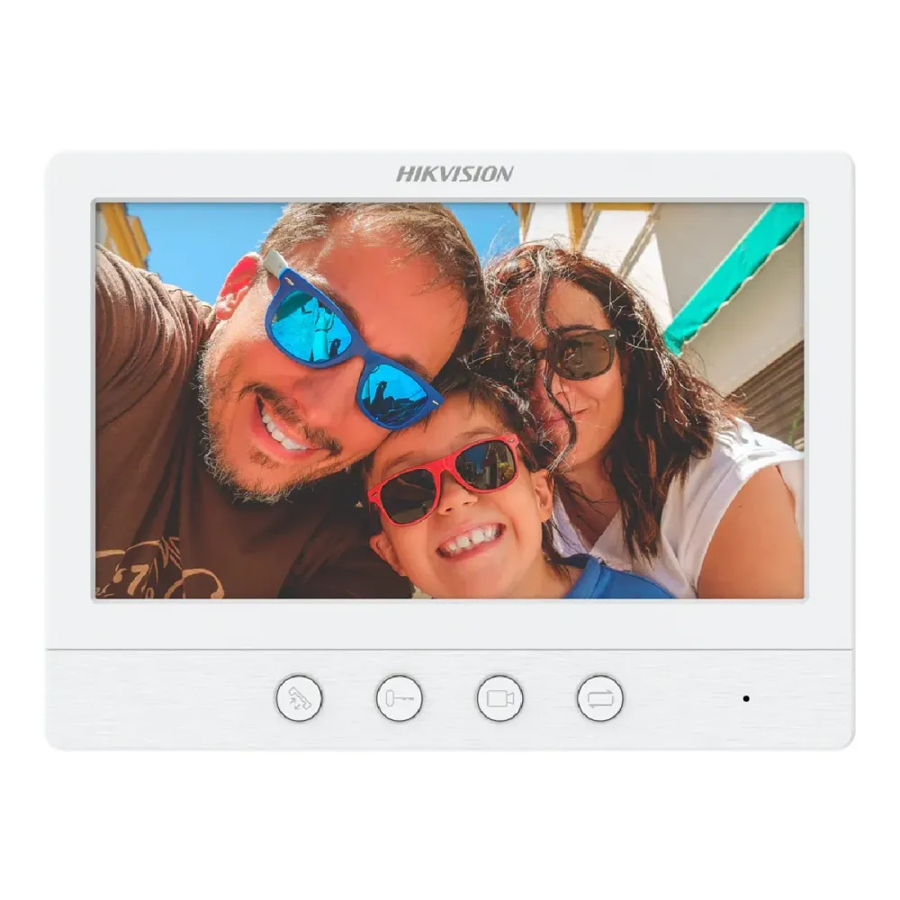 Monitor Para Video Porteiro Hikvision 7" TFT Branco - DS-KH2230T(B)
