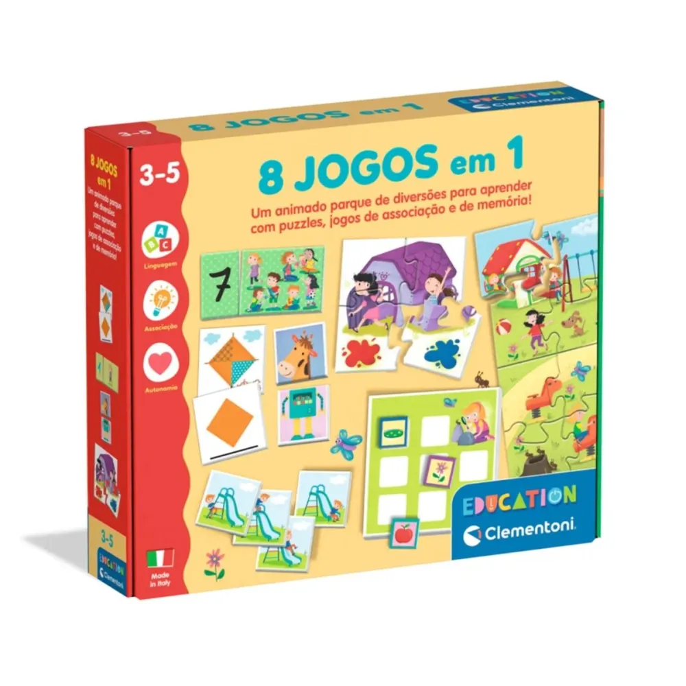 Montessori 8 Jogos em 1 Clementoni - 67462