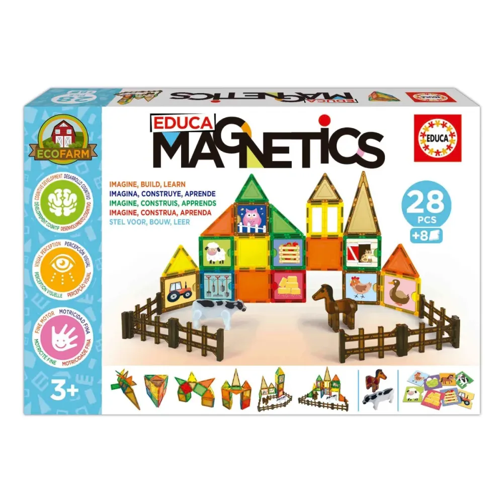 Jogo Educa Magnetics Park Zoo Educa 28 Peças