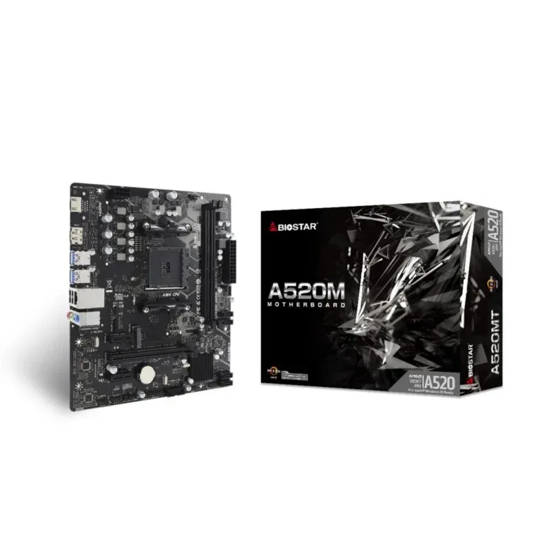 Motherboard Biostar A520MT AMD A520 Socket AM4 DDR4 Micro ATX RAID
