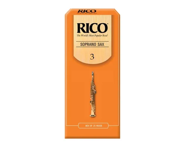 Palheta Sax Soprano Rico Orange 3.0 25 UN
