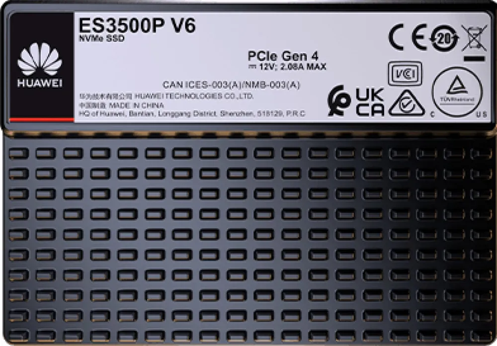 Huawei ES3500P V6 PCIe 4.0 7.68TB SSD NVMe Disk Unit 2.5inch 02357EAN