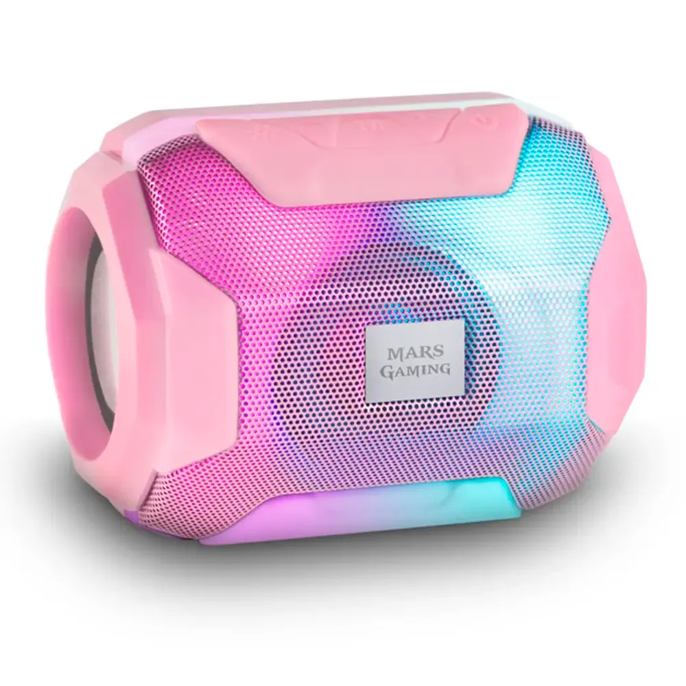 Coluna Portátil Mars Gaming MSBAXP RGB Bluetooth Rosa