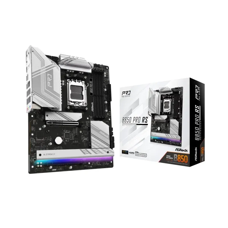 Placa mãe ASRock B850 AM5 ATX B850 Pro Race Sport DDR5 PCIe 4.0 2.5G LAN
