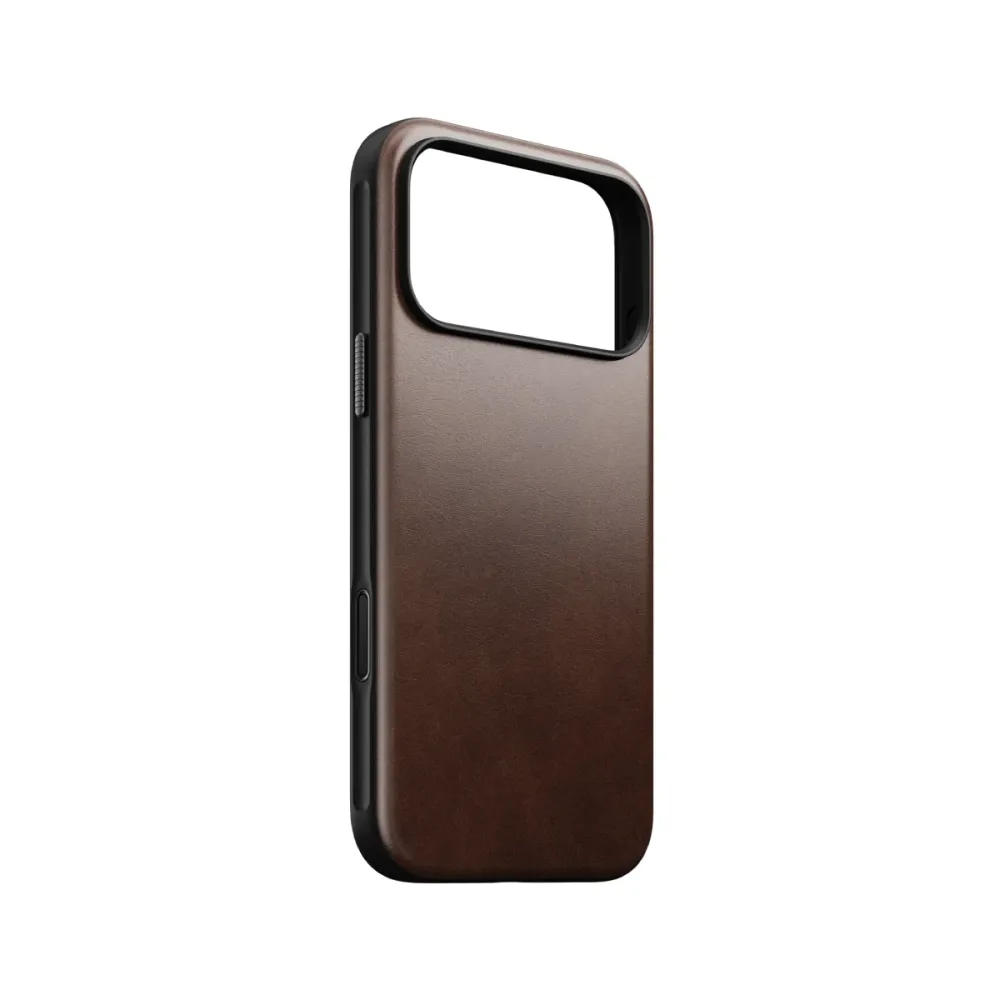 Capa Nomad Couro Horween Iphone 17 Pro Castanho