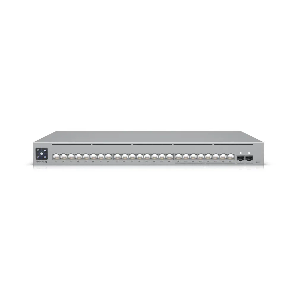 Switch de Rede Ubiquiti UniFi Pro Max 24 Portas 2.5GbE Managed PoE + 2x SFP+ Rack