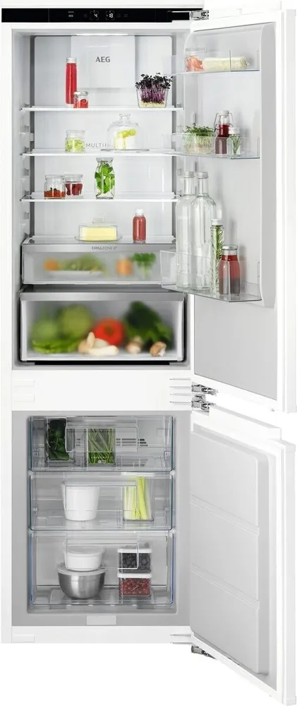 Frigorífico Combinado de Encastre AEG TC7CS181DF (No Frost - 176,9 cm - 245 L - Branco)